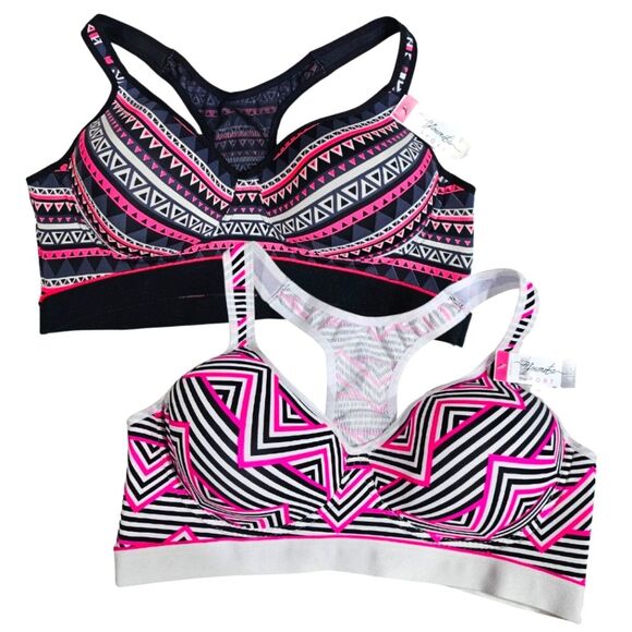 Youmita Other - NWT Youmita Boho Racerback Sportsbra Bundle Strappy Back Mesh Lining Size 40 D